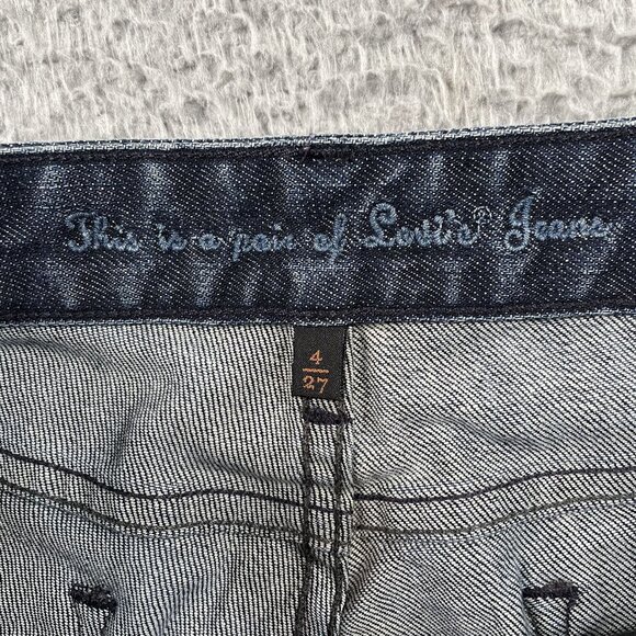 Levis 553 Jeans Womens 4 Mid Rise Bootcut Dark Wash - Picture 9 of 10